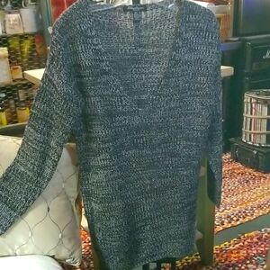 Women's Black Knit Sweater By Streetwear. V Neck